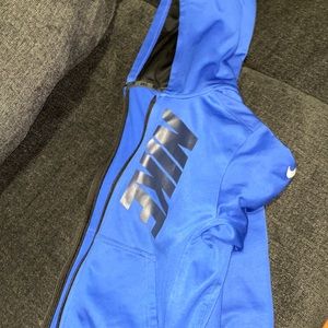 Blue zip up hoody